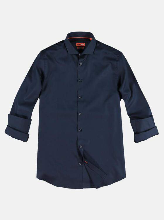 emilio adani Herren Basic Hemd Blau 29521