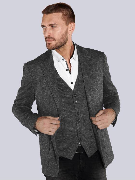 emilio adani Herren Freizeit-Sakko slim fit Grau 36028