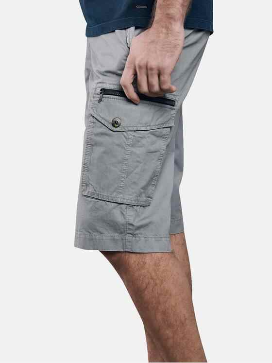 emilio adani Herren Modische Cargo Bermuda mit softem Baumwollgriff Grau 29853