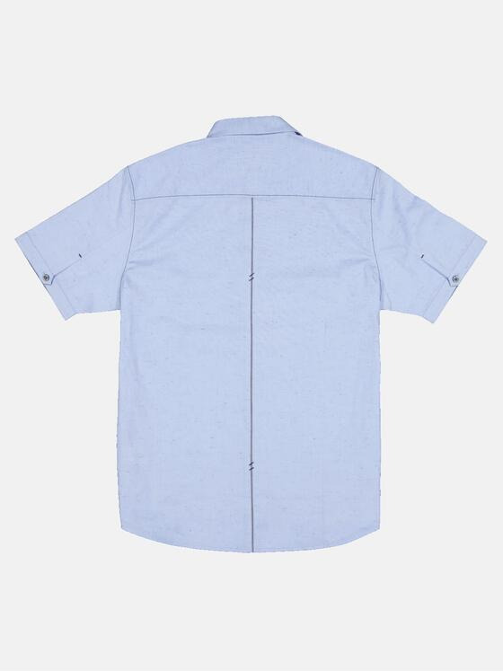 engbers Herren Kurzarm-Hemd gemustert Hellblau 33255