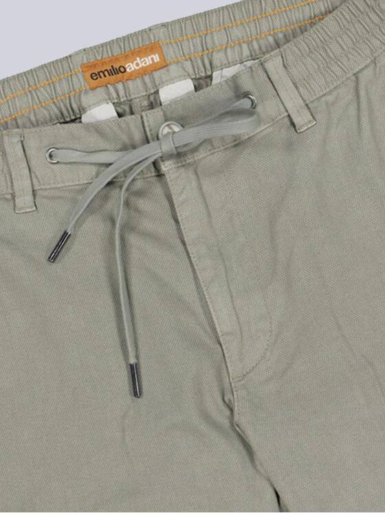 emilio adani Herren Cargo-Bermuda mit Tunnelzug Grün 39005