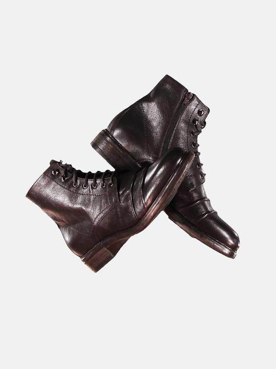 ENGBERS GERMANY Herren Softer Lederboot Dunkelbraun 30182