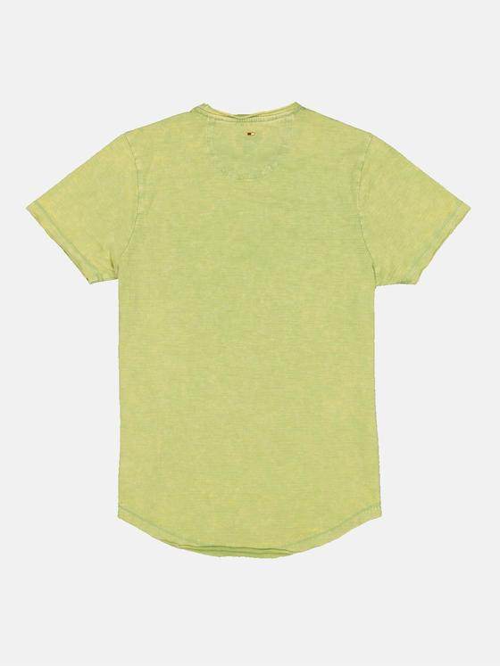 emilio adani Herren T-Shirt mit Streifenmuster Grün 32761