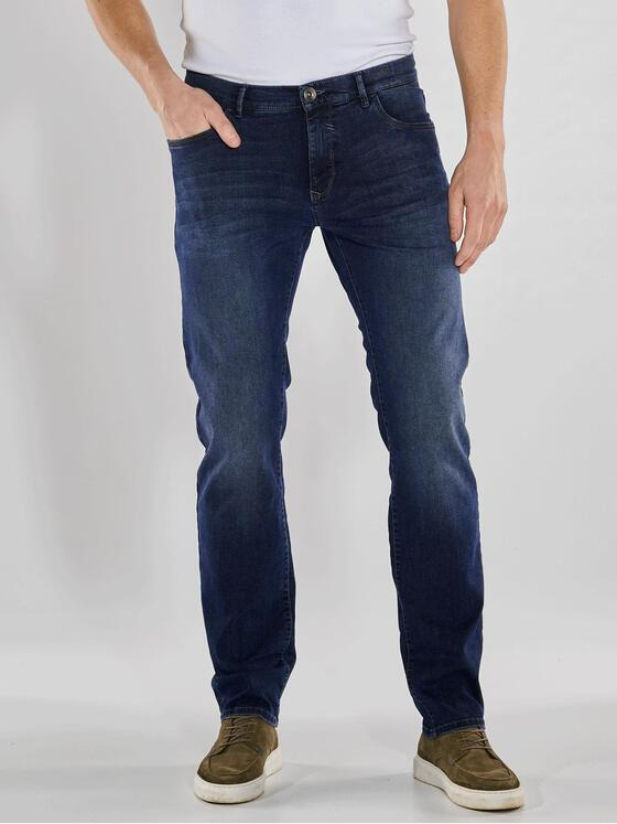 engbers Herren Super-Stretch-Jeans slim fit Indigoblau 36255