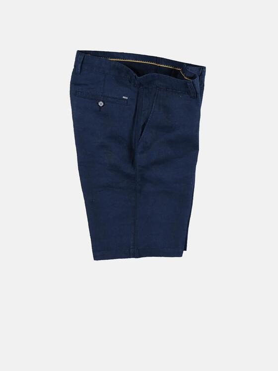 emilio adani Herren Modische Bermuda aus hochwertiger Leinenware Blau 29862