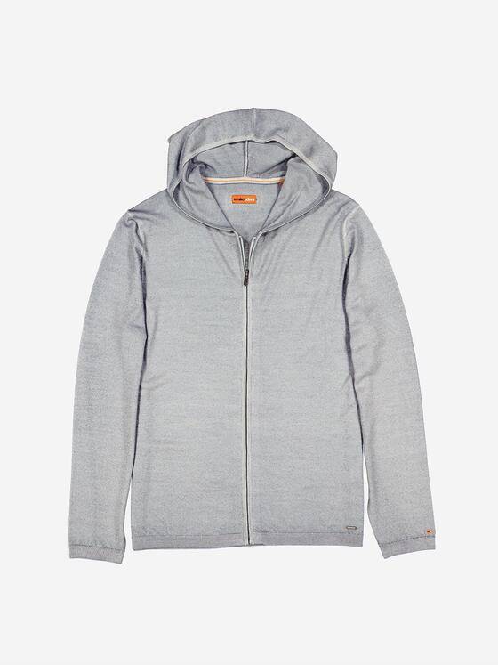 emilio adani Herren Cardigan uni Grau 37434