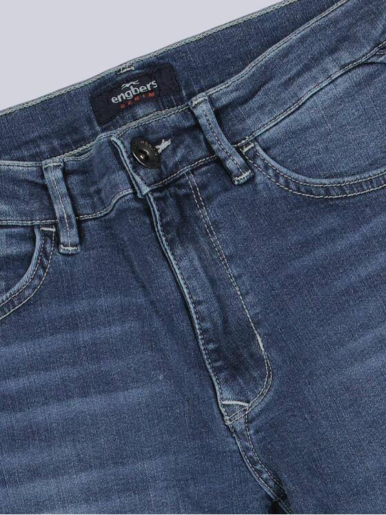 engbers Herren Super-Stretch-Jeans regular Mittelblau 39498