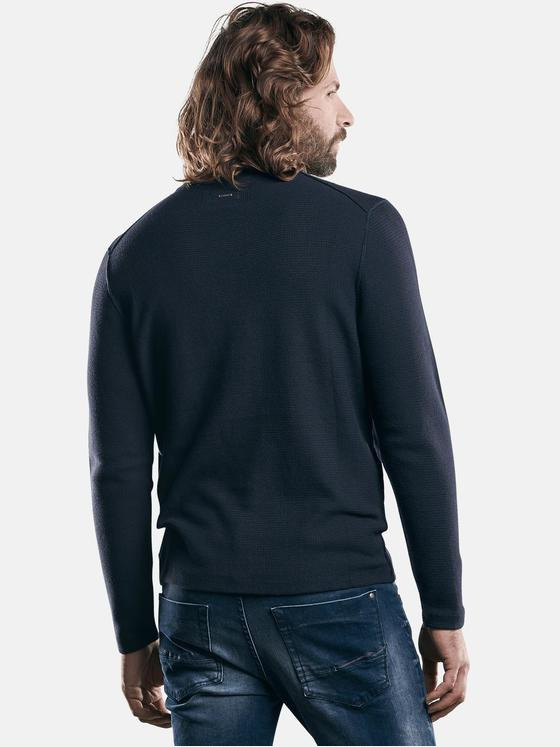 emilio adani Herren lässiger Allround-Pullover Blau 29206