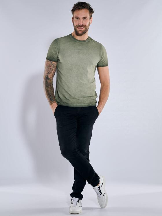 emilio adani Herren T-Shirt slim fit Grün 36787
