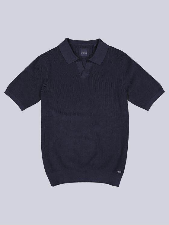 engbers Herren Polo-Shirt strukturiert Saphirblau 39046