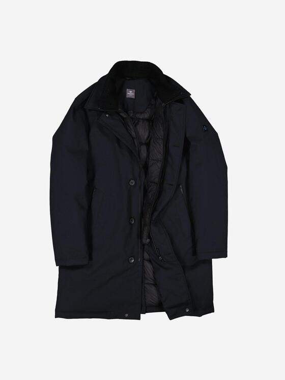 ENGBERS GERMANY Herren Mantel mit Funktionsdetails Saphirblau 37408