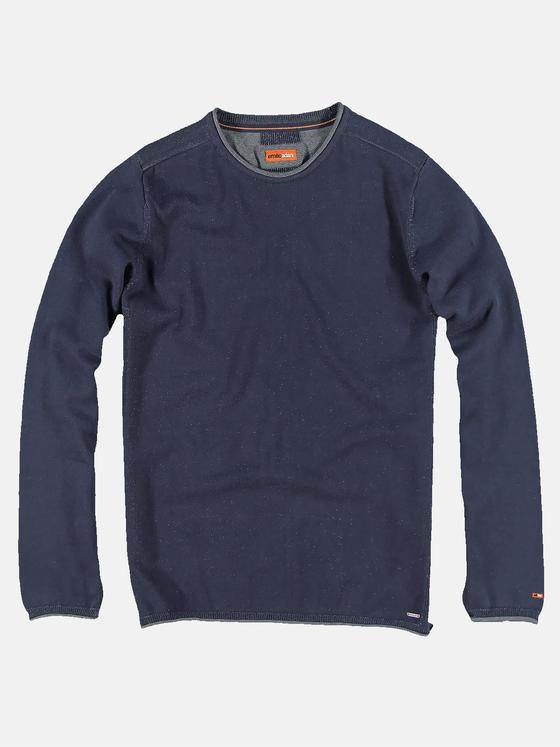 emilio adani Herren Rundhals Pullover Blau 31007