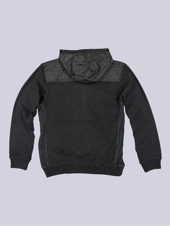 engbers Herren Sweatjacke mit Kapuze Schwarz 35739