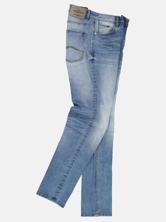 engbers Herren Super-Stretch-Jeans regular Taubenblau 34615