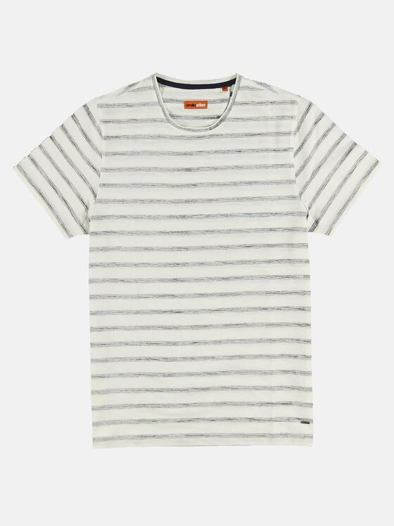 emilio adani Herren Rundhals T-Shirt Weiß 31123