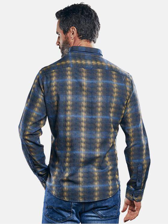 engbers Herren Außergewöhnliches Karohemd Safrangelb 30840