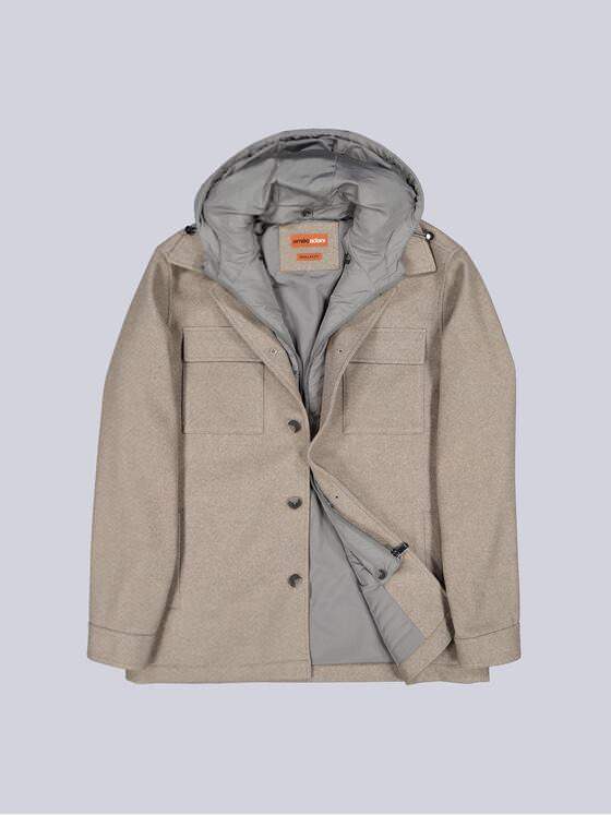 emilio adani Herren Jacke mit heraustrennbarem Inlet Beige 39479