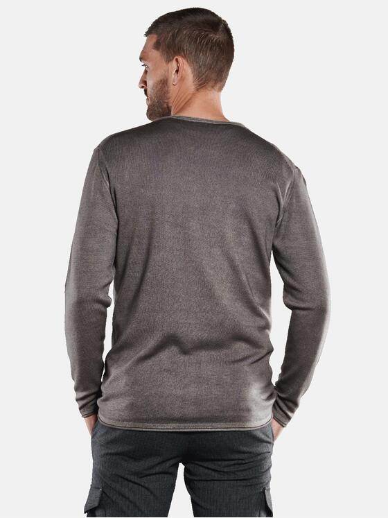 emilio adani Herren Pullover aus feiner Merino-Wolle Braun 33354