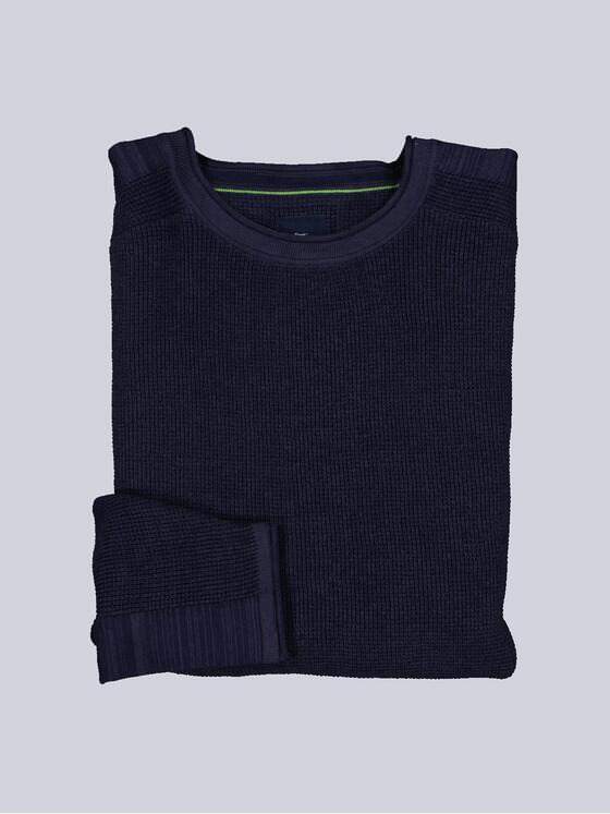 engbers Herren Pullover uni Blau 36098