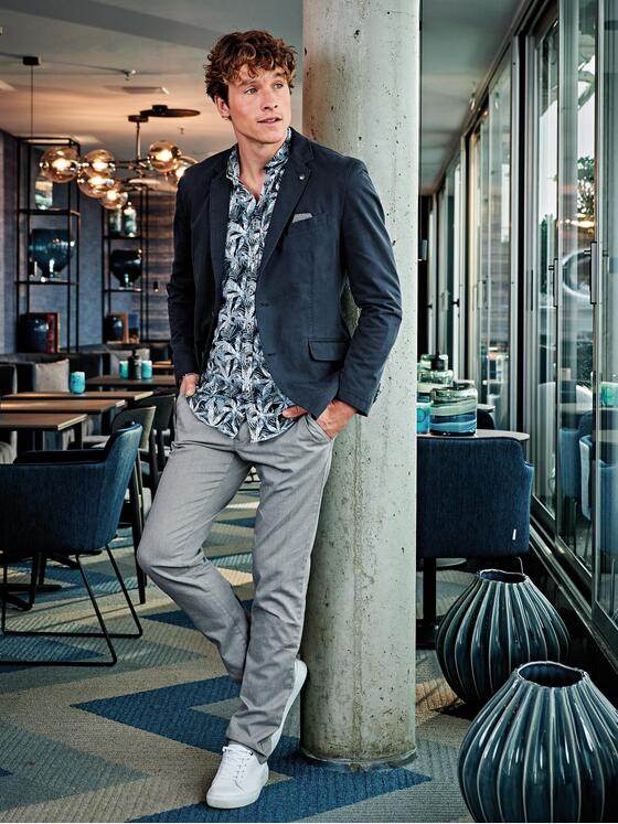 engbers Herren Freizeit-Sakko regular Saphirblau 29133