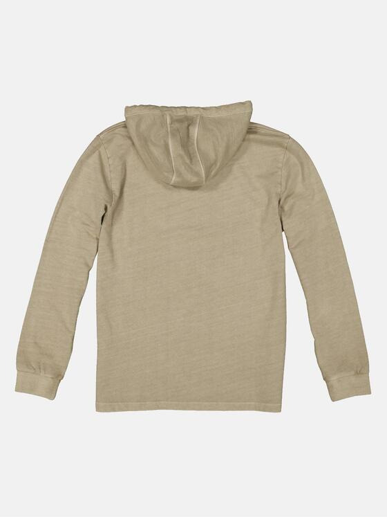 ENGBERS GERMANY Herren Langarmshirt mit Kapuze Beige 34527