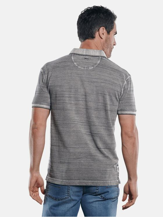 engbers Herren Poloshirt in melierter Optik Grau 29863