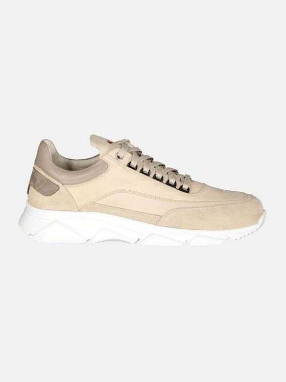 emilio adani Herren Sneaker aus Nubuk-Leder Beige 34485
