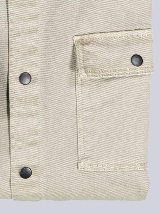 emilio adani Herren Langarm-Hemd slim fit Beige 36996
