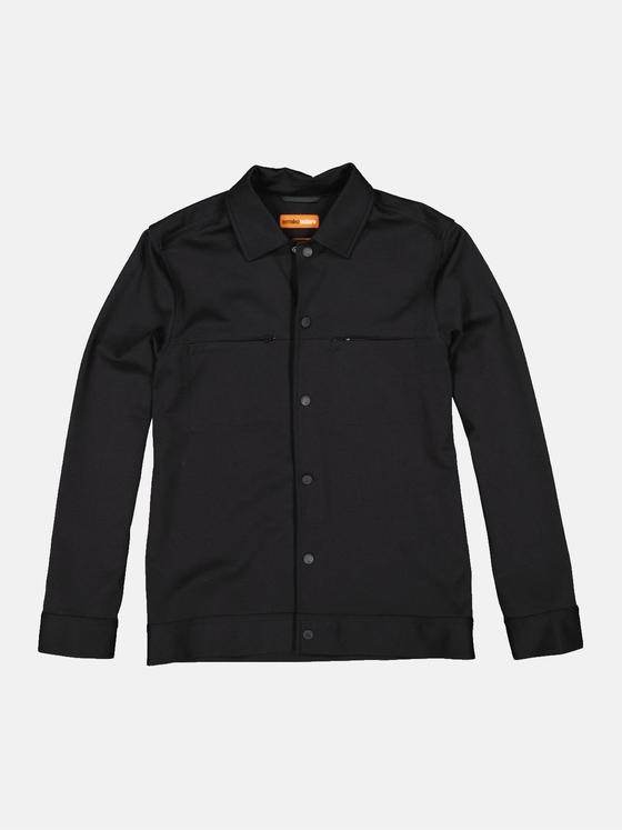 emilio adani Herren Blouson-Jacke aus Materialmix Schwarz 34602