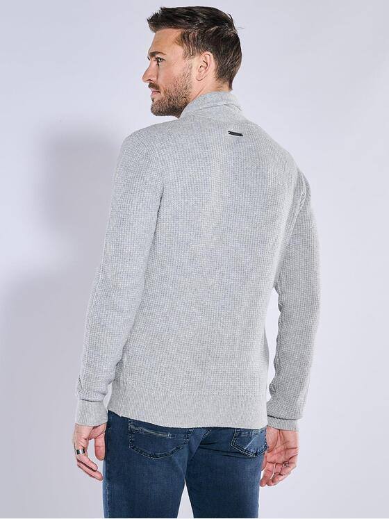 emilio adani Herren Strickjacke regular Grau 37981