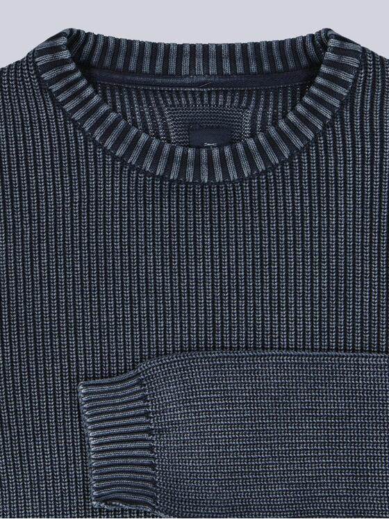 engbers Herren Pulllover strukturiert Saphirblau 39516