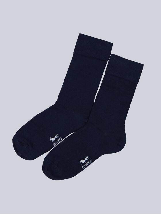 engbers Herren Socken uni Marineblau 34173