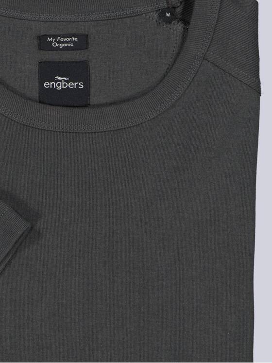 engbers Herren Basic-Shirt "My Favorite" organic Dunkelgrau 38789
