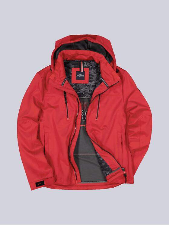 engbers Herren Softshell-Jacke mit abnehmbarer Kapuze Rot 33289