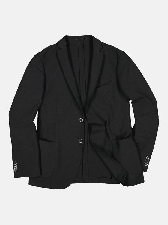 emilio adani Herren Freizeit-Sakko Slim Fit Schwarz 32975
