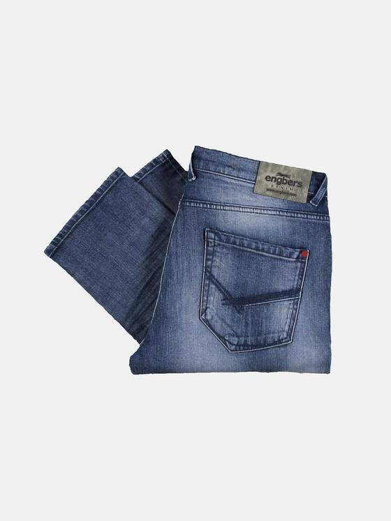 engbers Herren Helle komfortable Sommer-Jeans mit authentischer Waschung Blau 29703