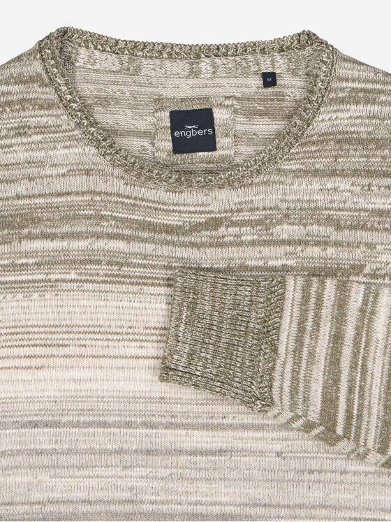engbers Herren Pullover gestreift Hellgruen 37965