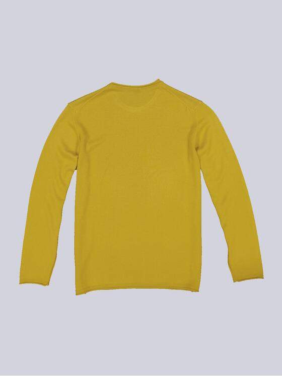 emilio adani Herren Pullover regular Gelb 35366