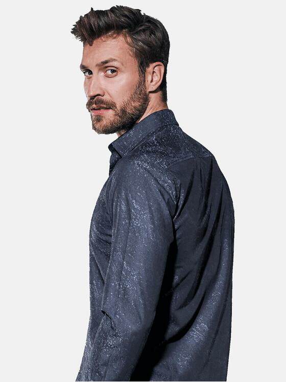 emilio adani Herren Hemd langarm Blau 30868