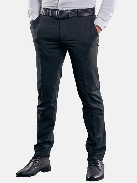 emilio adani Herren Anzughose slim fit Schwarz 30124