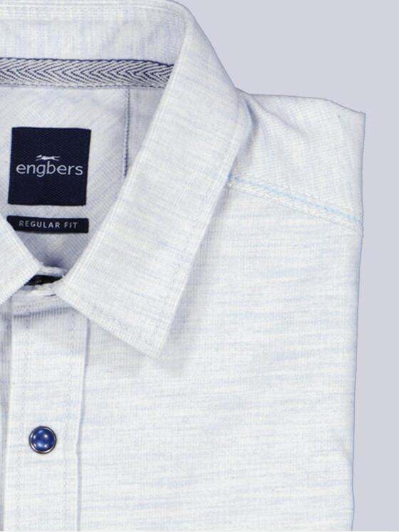 engbers Herren Langarm-Hemd uni Hellblau 39196