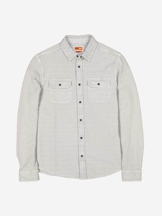 emilio adani Herren Langarm-Shirt slim fit Grau 38029