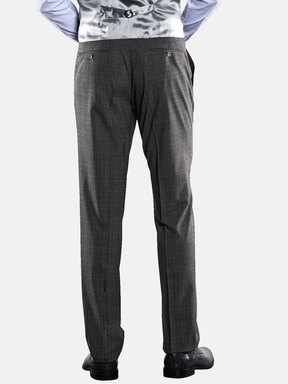 engbers Herren Anzug-Hose kariert Grau 33616