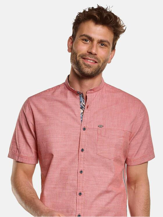 engbers Herren Kurzarm-Hemd uni Rot 33259