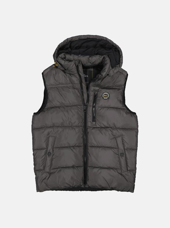 engbers Herren Steppweste mit abnehmbarer Kapuze Grau 33561