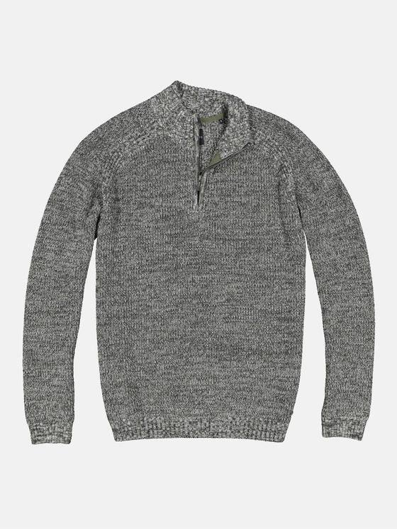 engbers Herren Pullover mit Troyerkragen Grün 33836