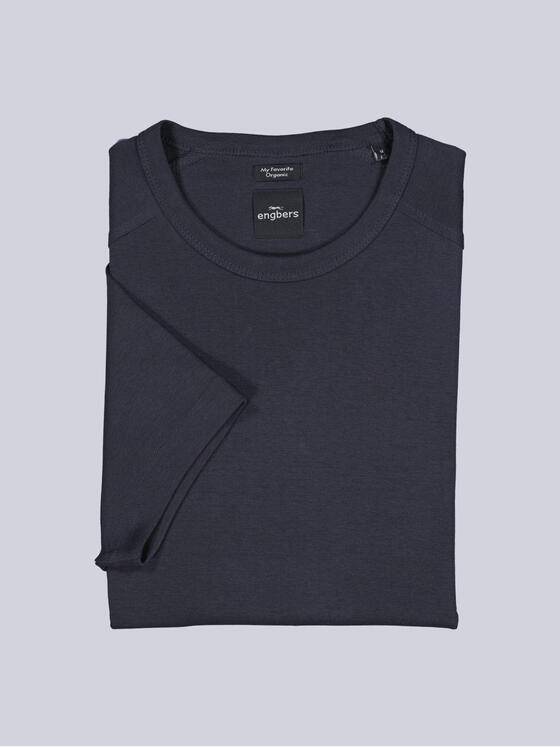 engbers Herren Basic-Shirt "My Favorite" organic Saphirblau 33833