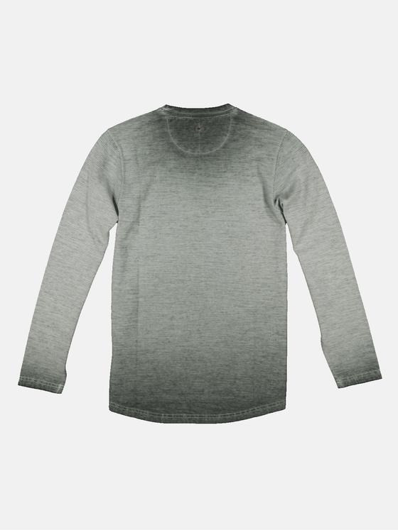 emilio adani Herren Langarm-Shirt strukturiert Grün 34159