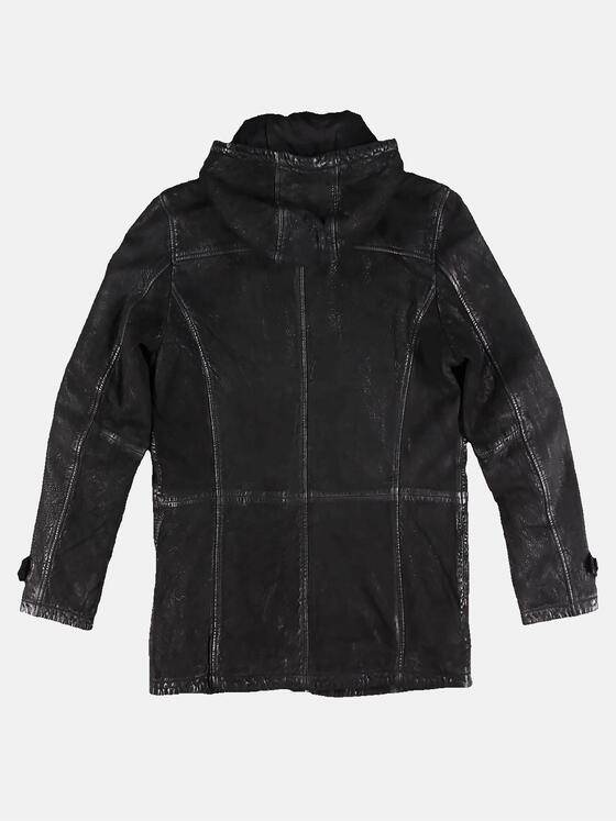 engbers Herren Die Parkalederjacke Schwarz 30754
