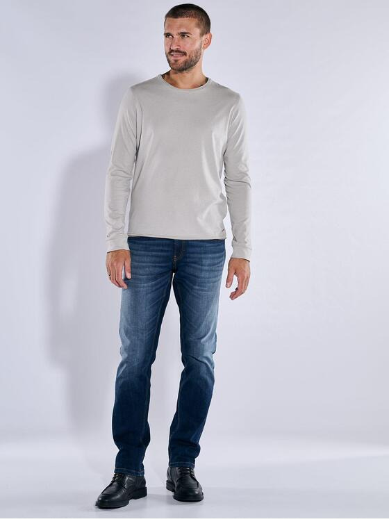 emilio adani Herren Langarm-Shirt "My Favorite" Grau 35663